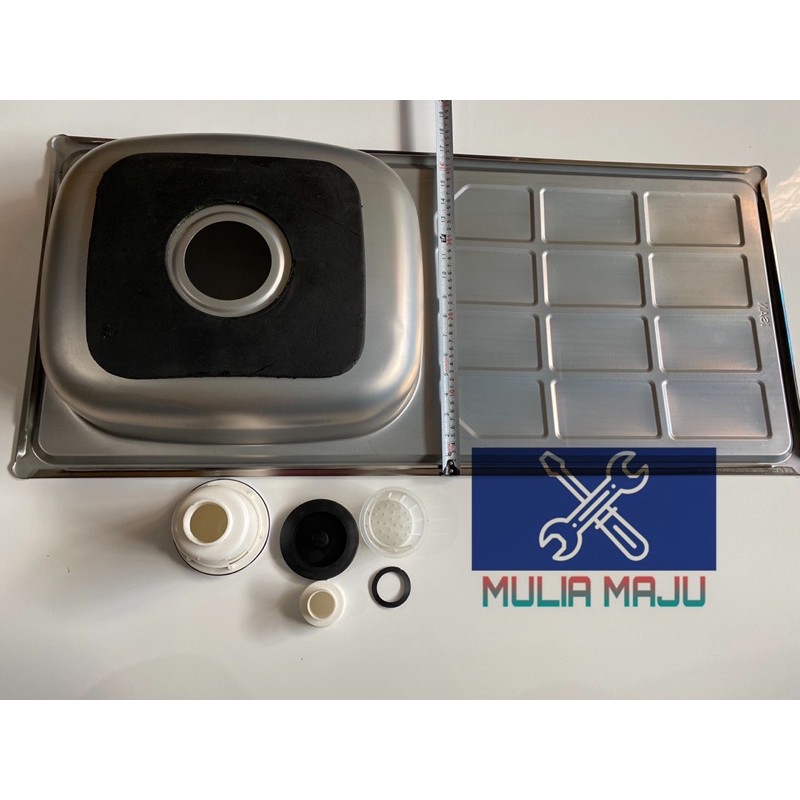 BAK CUCI PIRING STAINLES 96cm x 43 cm/ BAK CUCI PIRING 96cm stanlis