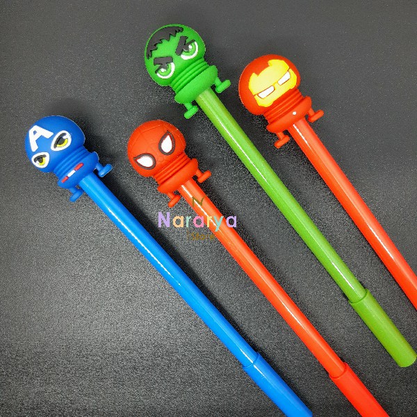 

2x Gel Pen Avengers Ninja / Gel Pen Karakter / Gel Pen Lucu / Pulpen Lucu / Alat Tulis Sekolah