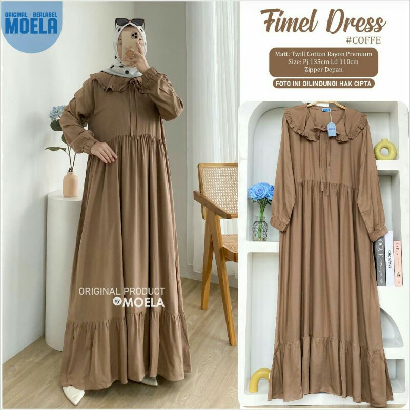 ESLIN, TAHCI, TUTUA, TIMI, KiSBI,TIGEA, MACIDA,KIMI  MIDI Dress Ori by Moela