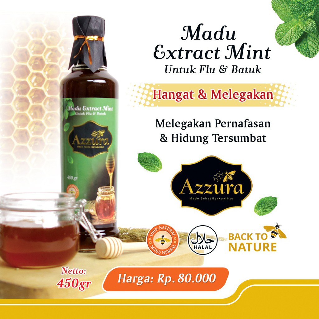 

Madu Extract Mint 450gr Botol