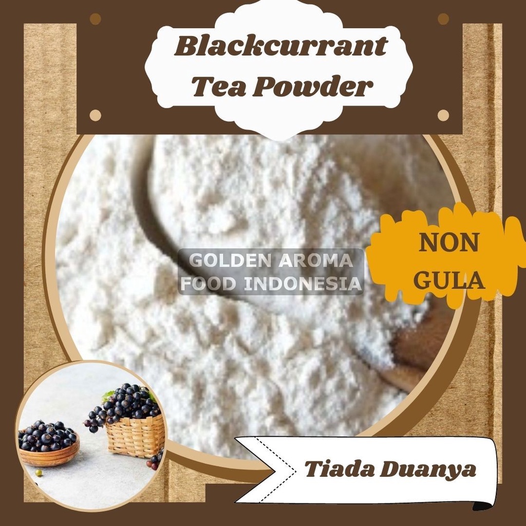 

Bubuk Minuman Rasa Blackcurrent Tea Powder Non Gula 50Gr Minuman Powder Blackcurrent Tea Powder Non Gula Bisa Kiloan Drinking Powder Kekinian Boba Aneka Instan Murah Enak Terbaik Halal Premium Distributor