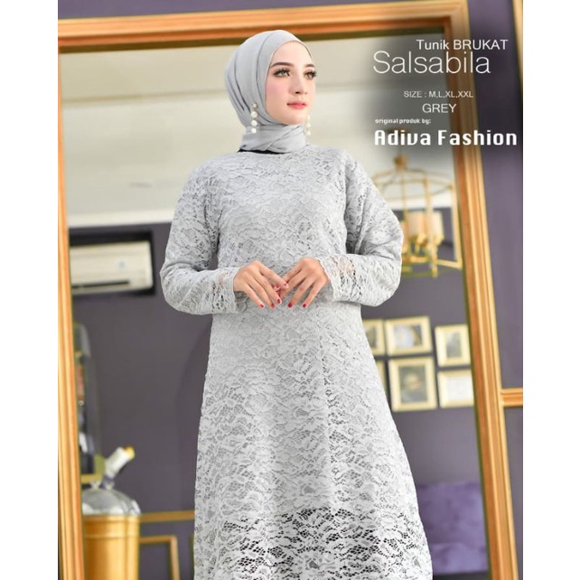 tunik brokat pesta/kebaya tunik brokat/kebaya tunik mewah