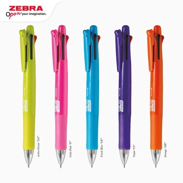 

Pulpen - Zebra Clip-On Multi F