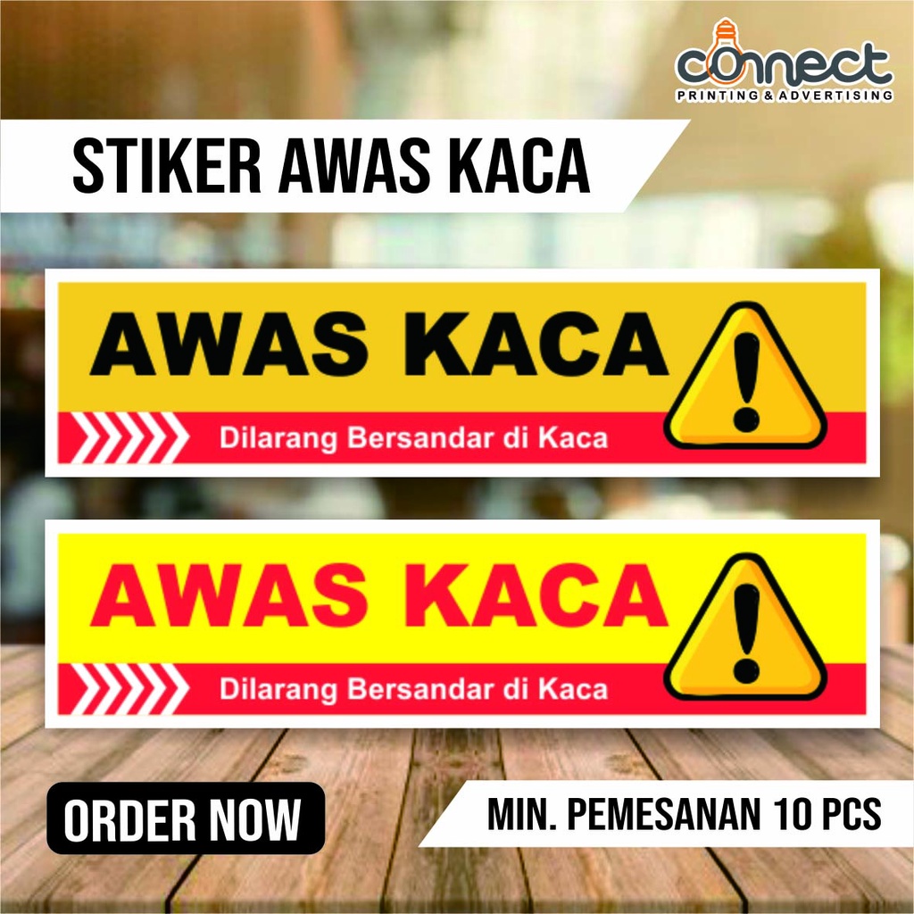 

Stiker Awas Kaca Red Yellow