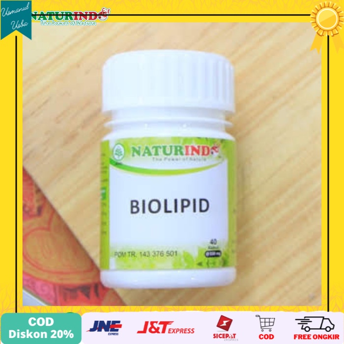 

❤COD❤ Obat Herbal BIOLIPID Naturindo (Spesial Kolesterol)