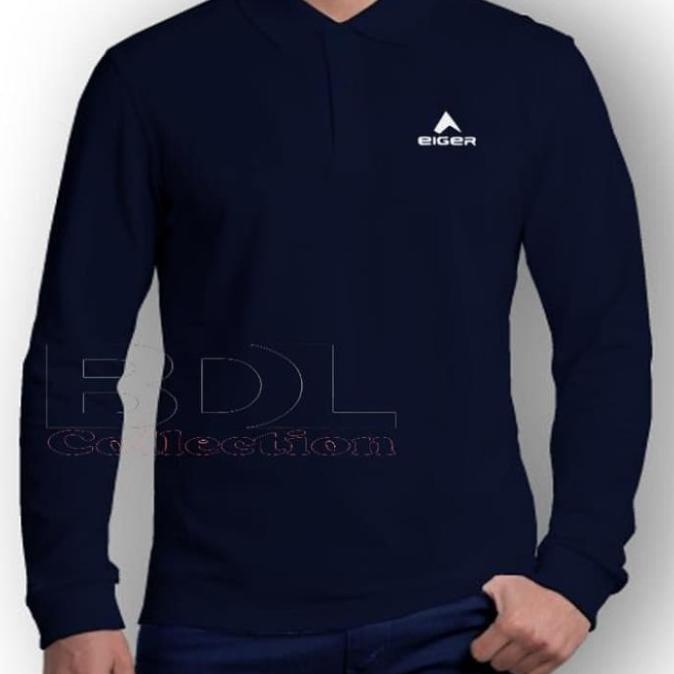 KAOS POLO SHIRT PRIA KAOS POLO SHIRT PRIA LENGAN PANJANG EIGER KAOS KERAH BIG SIZE 3XL/XXXL SALE