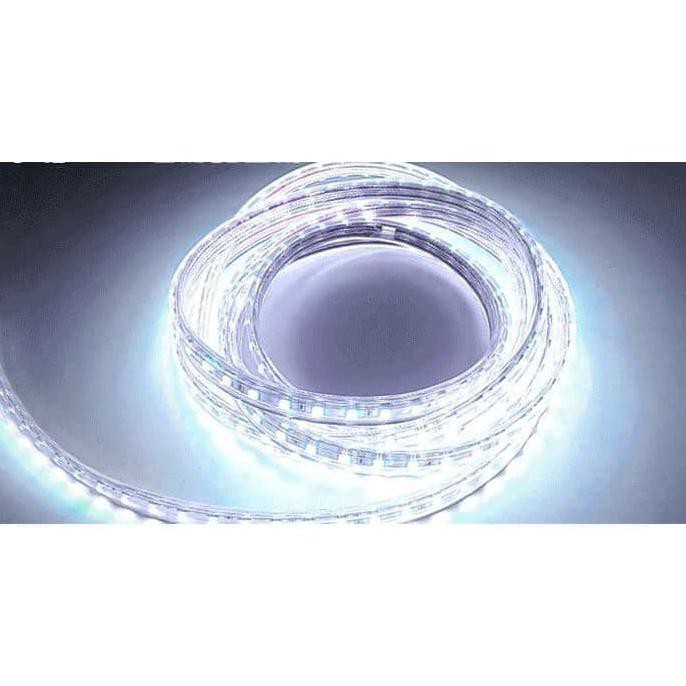 Lampu Led Strip Selang Smd 5050 10M 220V 10 M Meter Outdoor -Putih - Putih Paling Murah