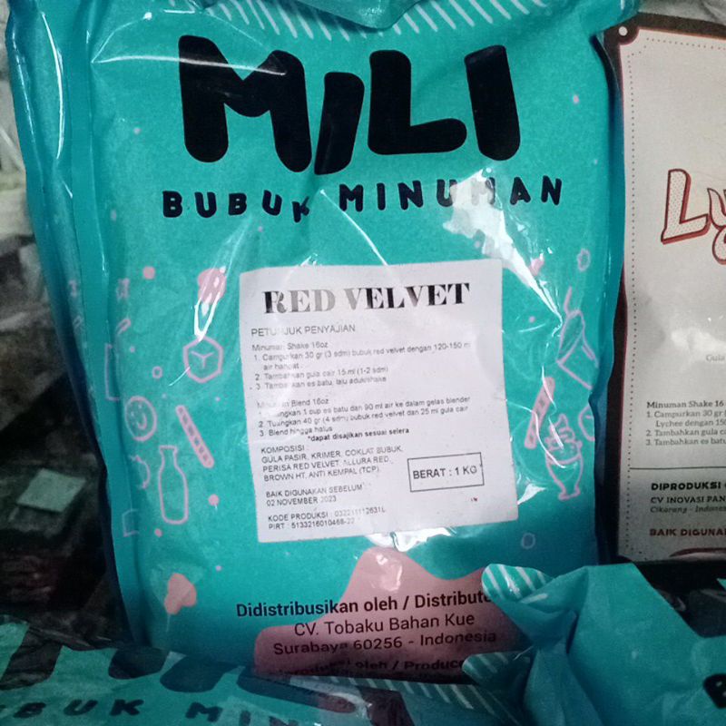 

BUBUK MINUMAN MILI RED VELVET 1KG