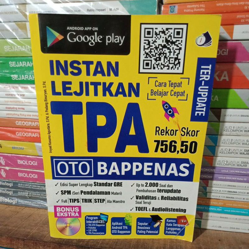 Original INSTAN LEJITKAN TPA OTO BAPPENAS + CD.