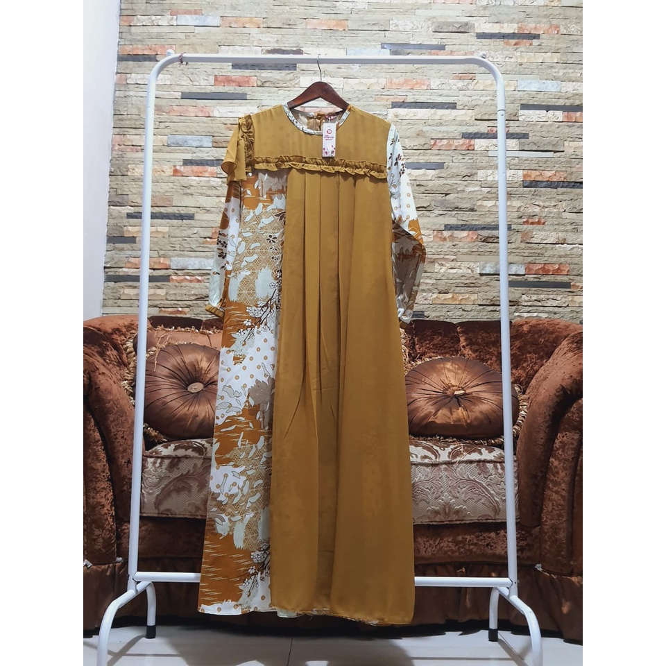 (COD) GAMIS PREMIUM MANOHARA TARIS BUSANA BRAND 100%BAJU PESTA BAJU MEWAH BAJU ELEGAN REMPEL CERUTI 