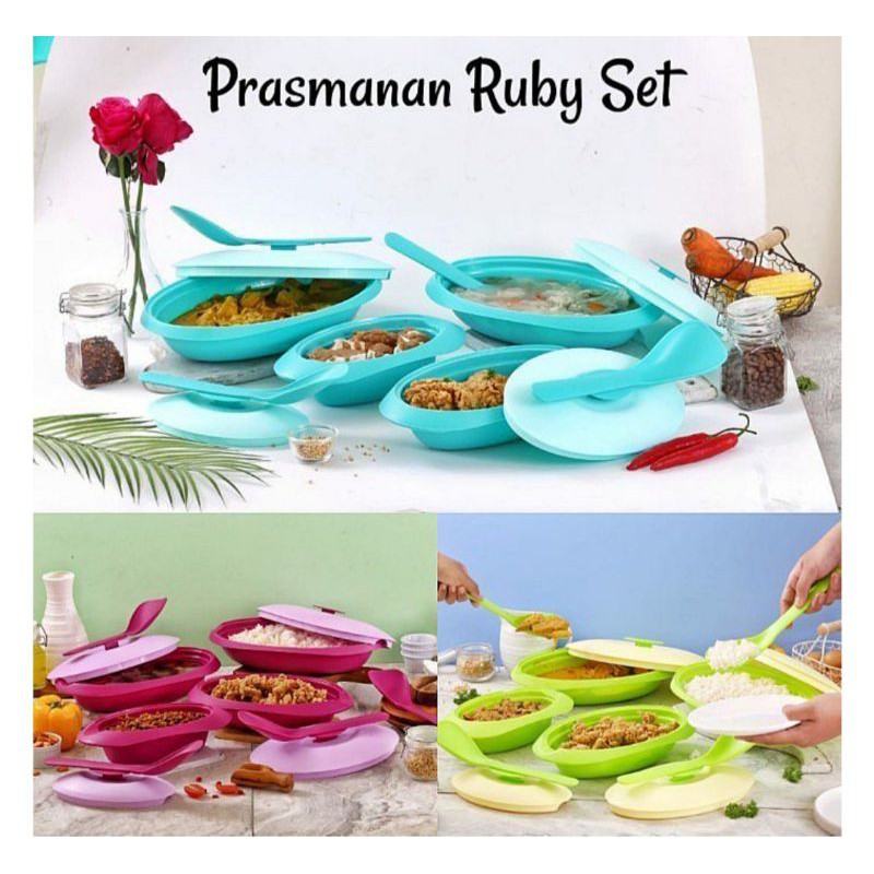 Ruby Set Prasmanan Set Wadah Sayur Wadah Saji Tempat Sayur Mangkok Sayur Tempat Prasmanan