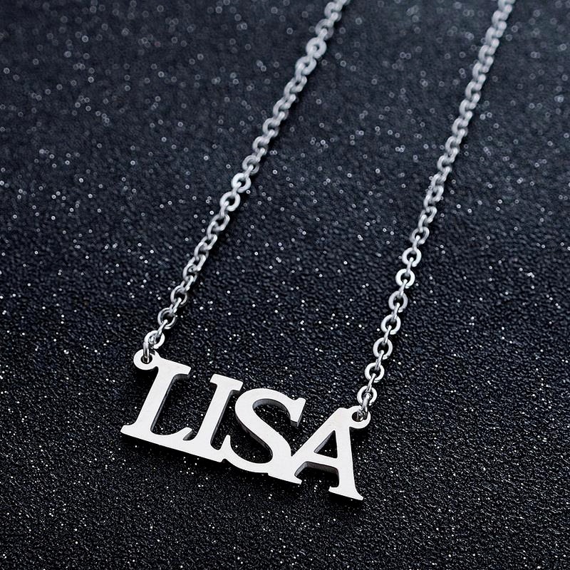 Kalung Liontin Bahan Stainless Steel Gaya Punk Blackpink JENNIE JISOO LISA ROSE Untuk Wanita