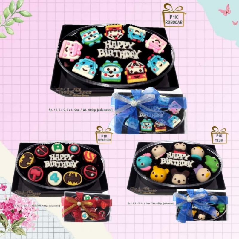 

hadiah kado ulang tahun anak coklat trulychoco P1K