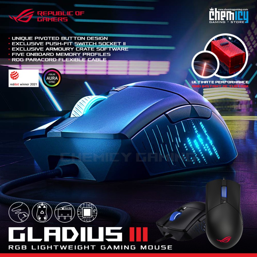 Asus ROG Gladius III RGB Gaming Mouse