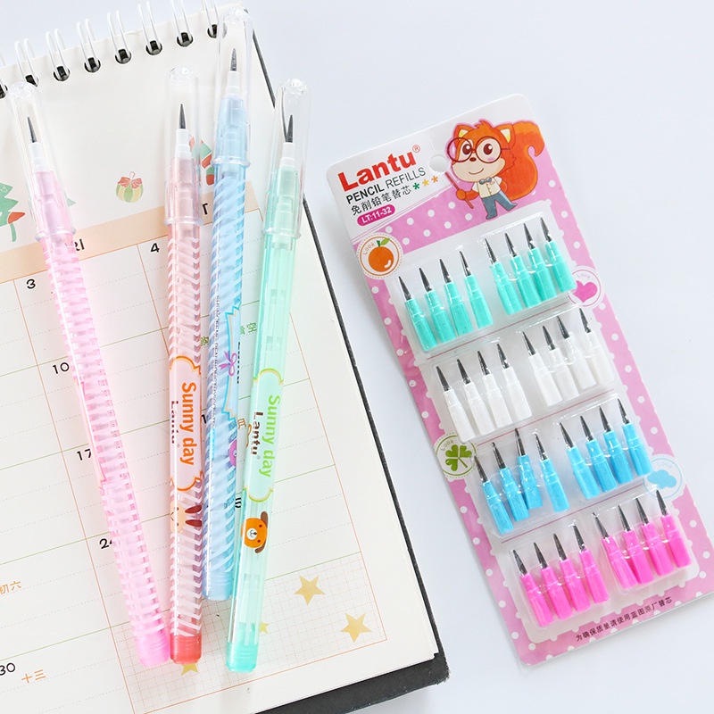 PENSIL SUSUN BENSIA MOTIF KARAKTER BT21 BTS / BLACK PINK LUCU / PENCIL BT21 BTS SUSUN SAMBUNG PELURU