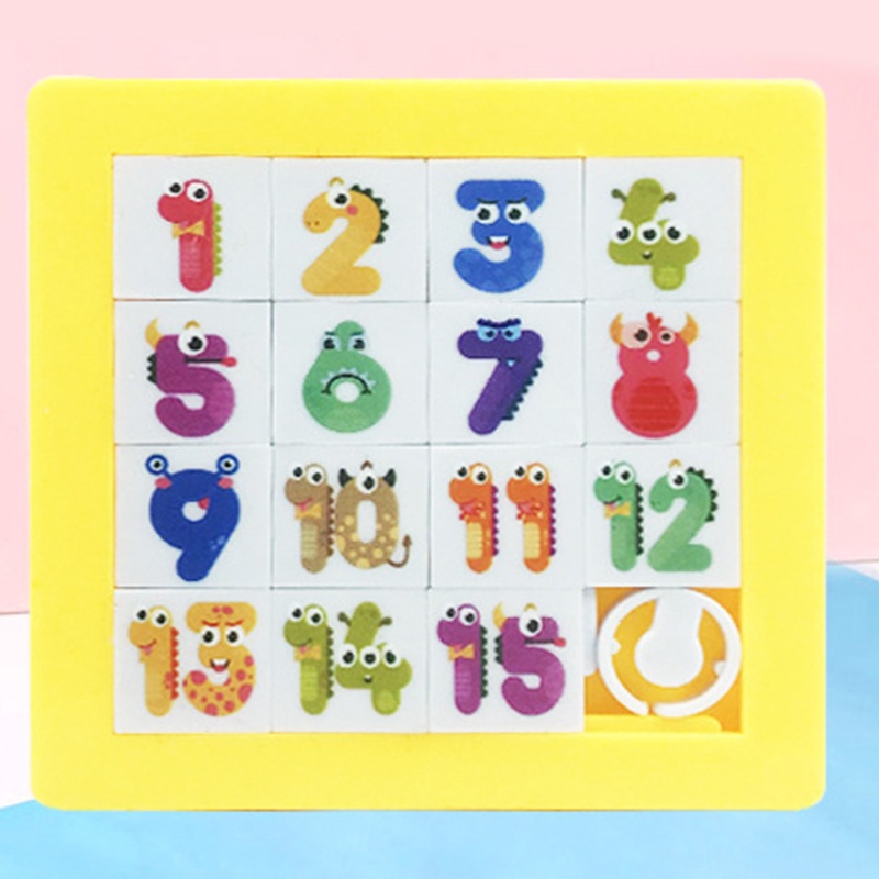 Mary Balita Novelty Plastik 3D Slide Puzzle Mainan Anak Animasi Kartun Toy Kit