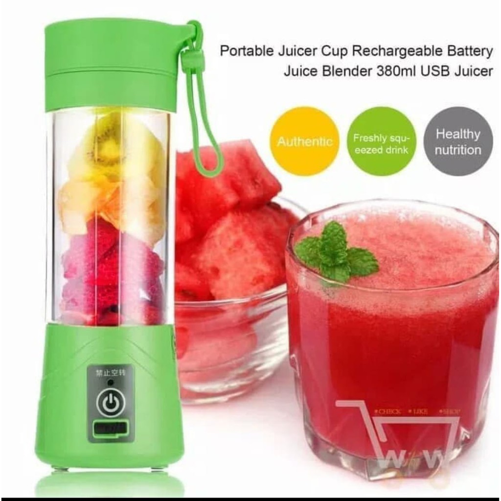 Shake and Go Blender Portable Rechargeable