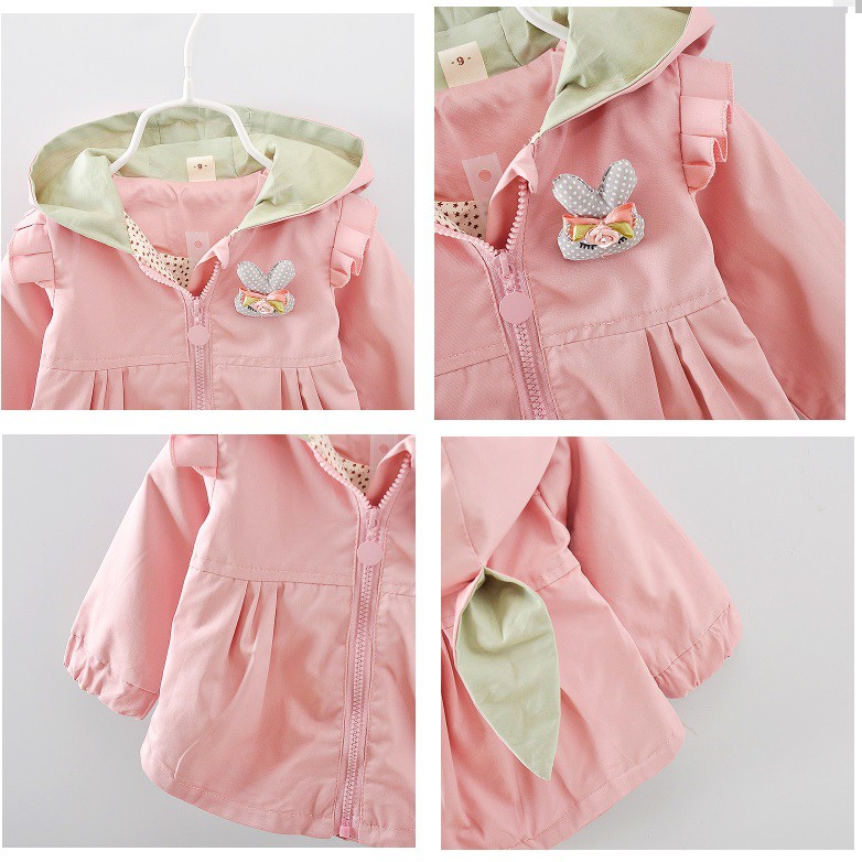 C61-jaket anak / jaket bayi import motif telinga kelinci