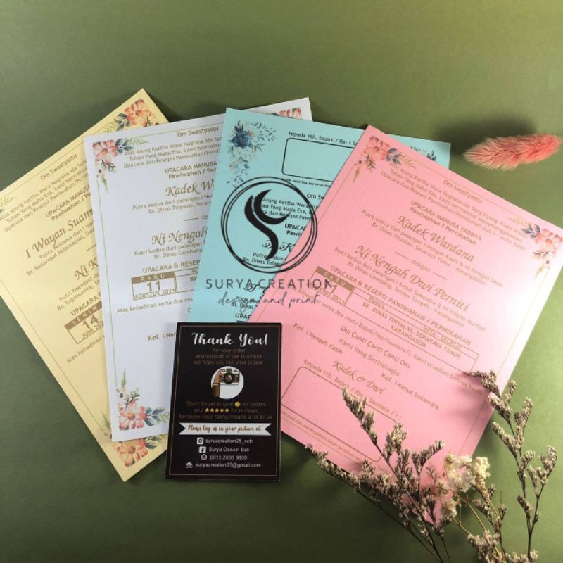 Kartu Undangan - Kartu Undangan Pernikahan - Undangan Pernikahan