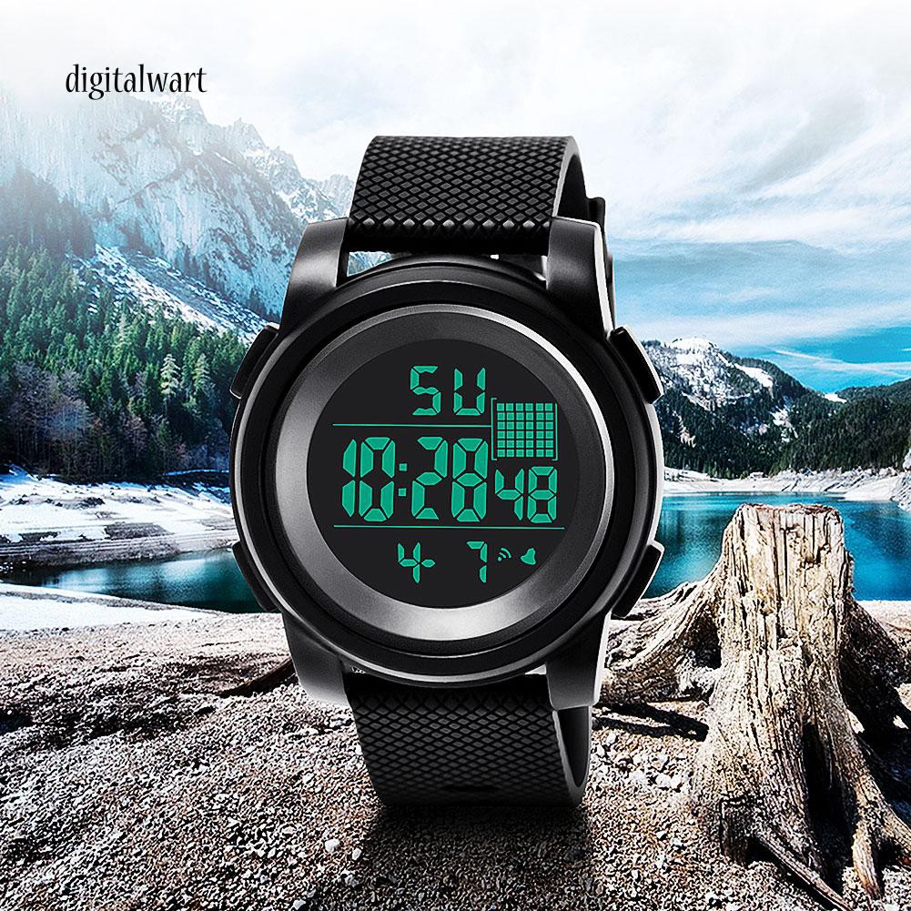 digital wrist watch with stopwatch