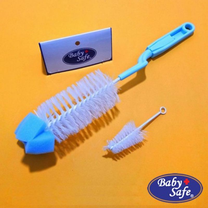 Baby Safe Bottle Brush BD 037-6 / Sikat Pembersih Botol Bayi (Tersedia varian warna)