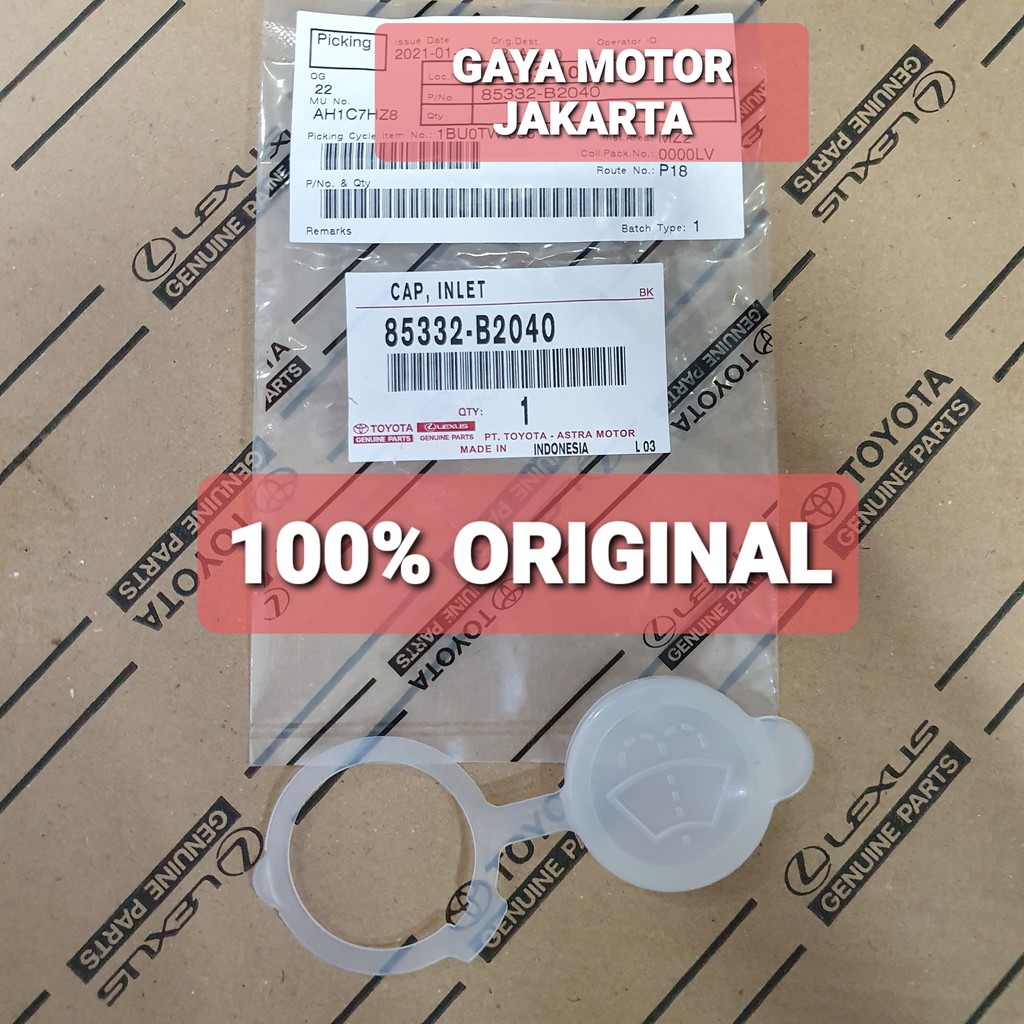 TUTUP TABUNG WIPER-WASHER CALYA-SIGRA 2016-2019  - 85332-B2040 ASLI