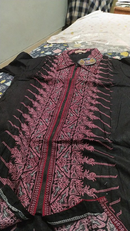 Baju Tunik Batik Zipper Depan Tunik Katun Halus Premium Murah Seragaman Tunik Wanita Original