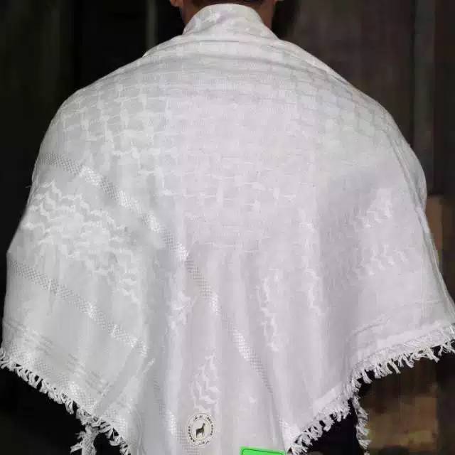 Sorban Habib Sorban Kashmir  surban Arafat premium surban putih polos