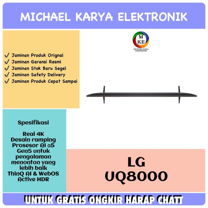 adrianisalsabila - LED TV LG 43UQ8000PSC 43 INCH 4K UHD SMART TV LG 43UQ8000 43 INCH LG
