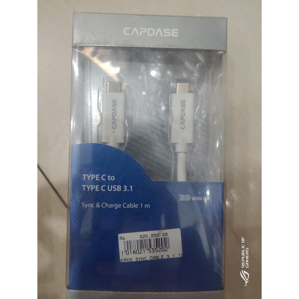 [DISKON 50%] CAPDASE SYNC CABLE TYPE C TO TYPE C