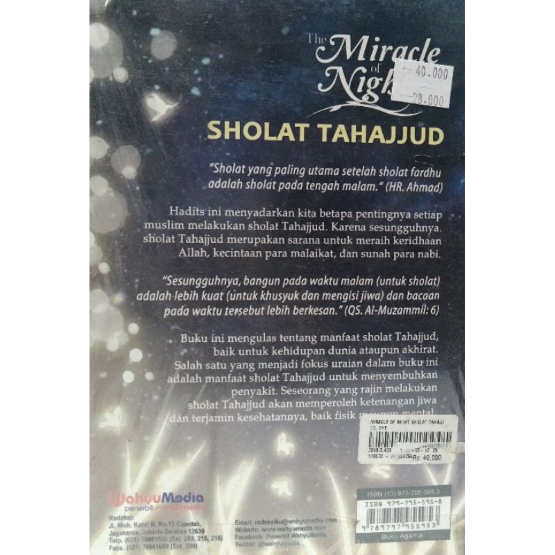 The Miracle Of Night Sholat Tahajjud Shopee Indonesia