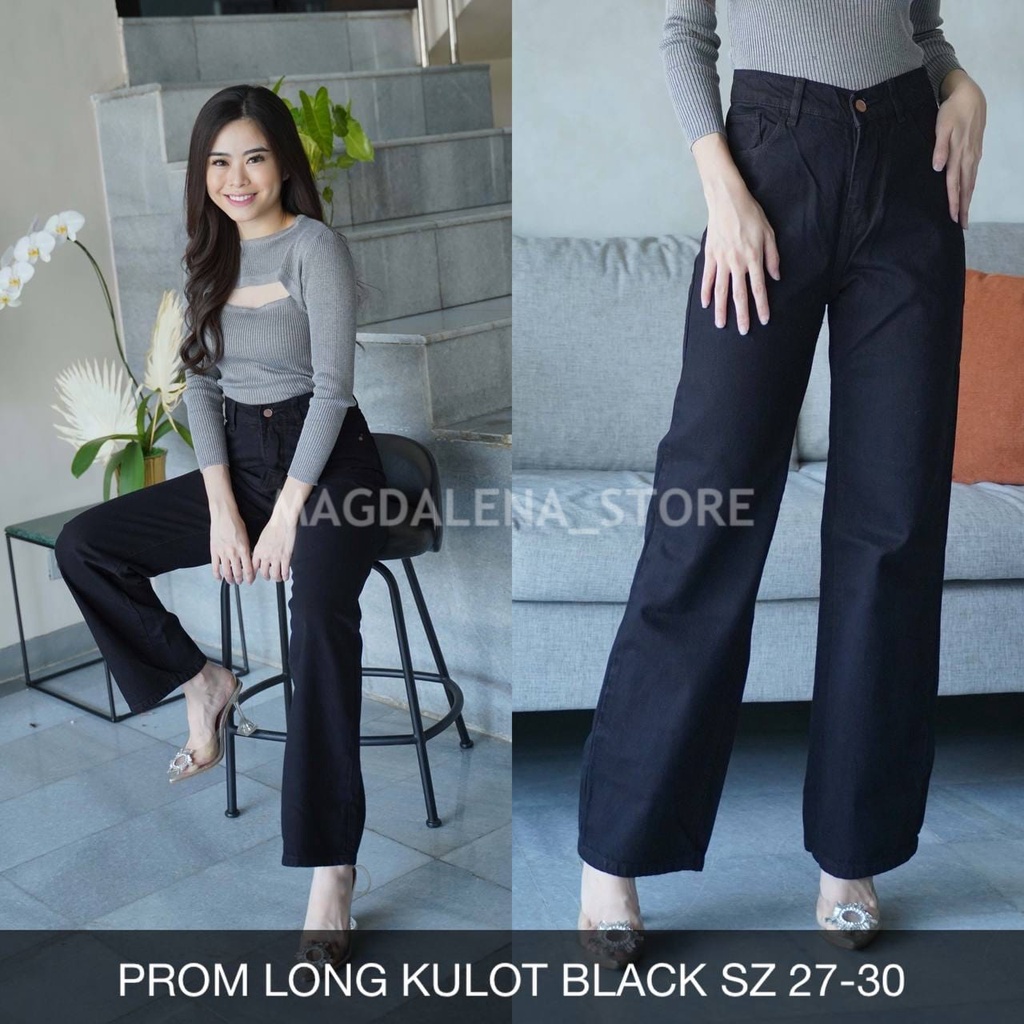 CELANA KULOT PANJANG JEANS WANITA PROM LONG KULOT