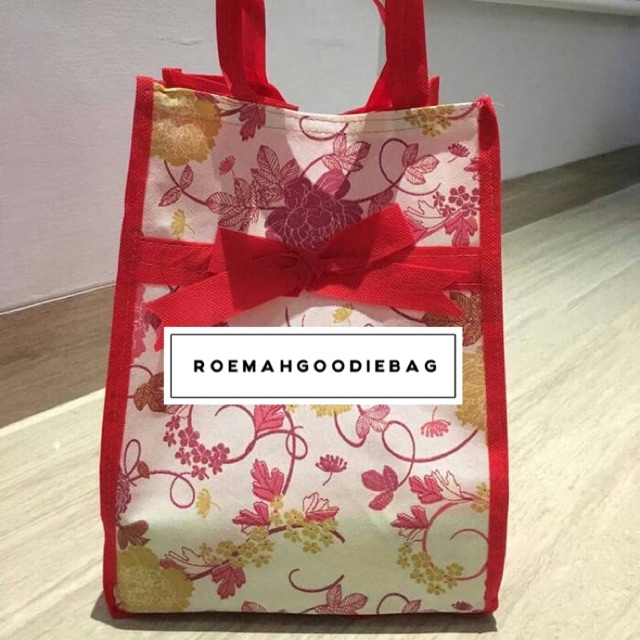 Tas Spunbond PitaMotif 20/Besek/Berkat/Hajatan/Kotak Nasi/Tas Souvenir