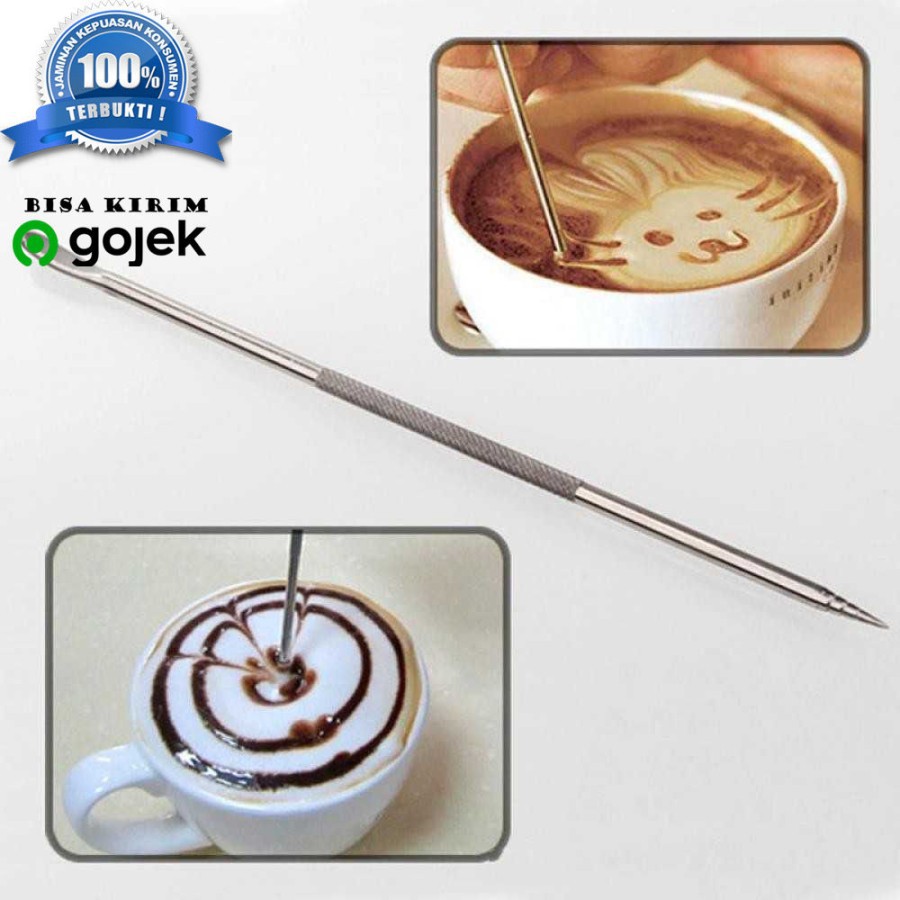 

Pen Stainless Dekorasi Kopi Barista / Latte Art / Gambar Akurat /