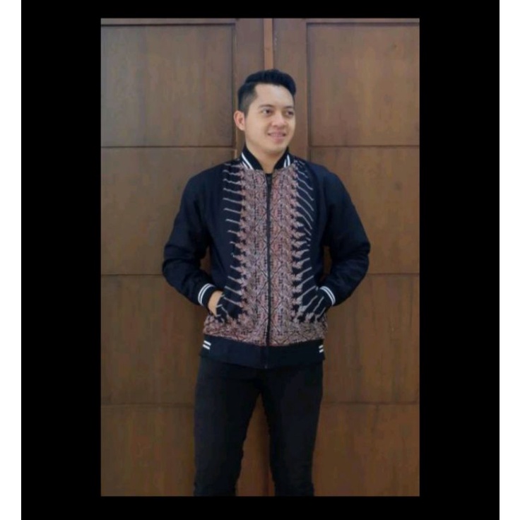 JAKET BATIK BOMBER BATIK KATUN PRIMISIMA SRAGENAN