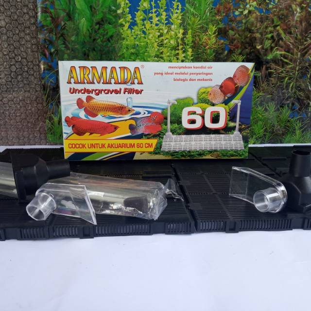 UNDERGRAVEL FILTER AQUARIUM AQUASCAPE 60 cm