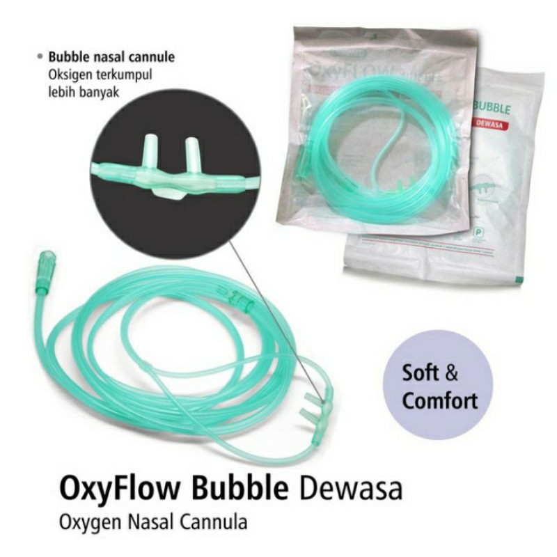 Oxyflow oxygen nasal cannula bayi,anak,dewasa