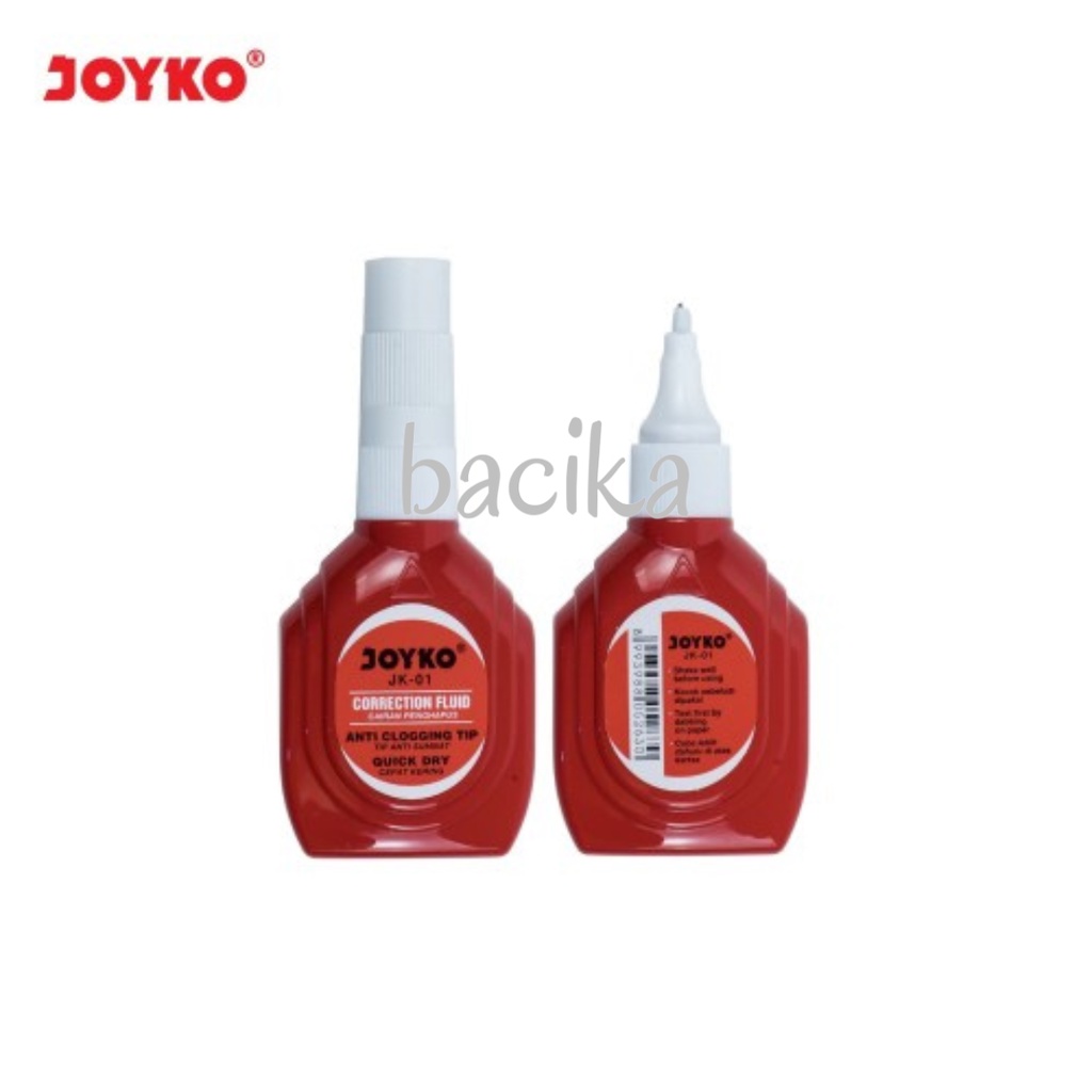 

CORRETION TAPE / PENGHAPUS TIPE X / CORRECTION FLUID JK-01 / CF-S201PT JOYKO ( PCS )