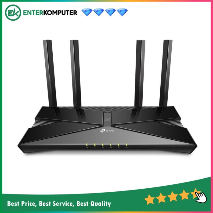 TP - Link AX3000 Dual Band Gigabit Wi-Fi 6 Router - Archer AX50