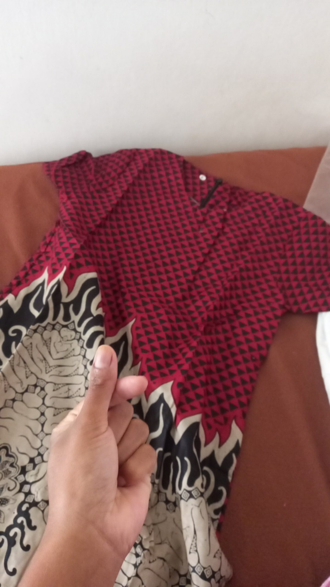 Batik Couple Keluarga Sania Ruffle Ori Ndoro Jowi Dnt Motif Tenun