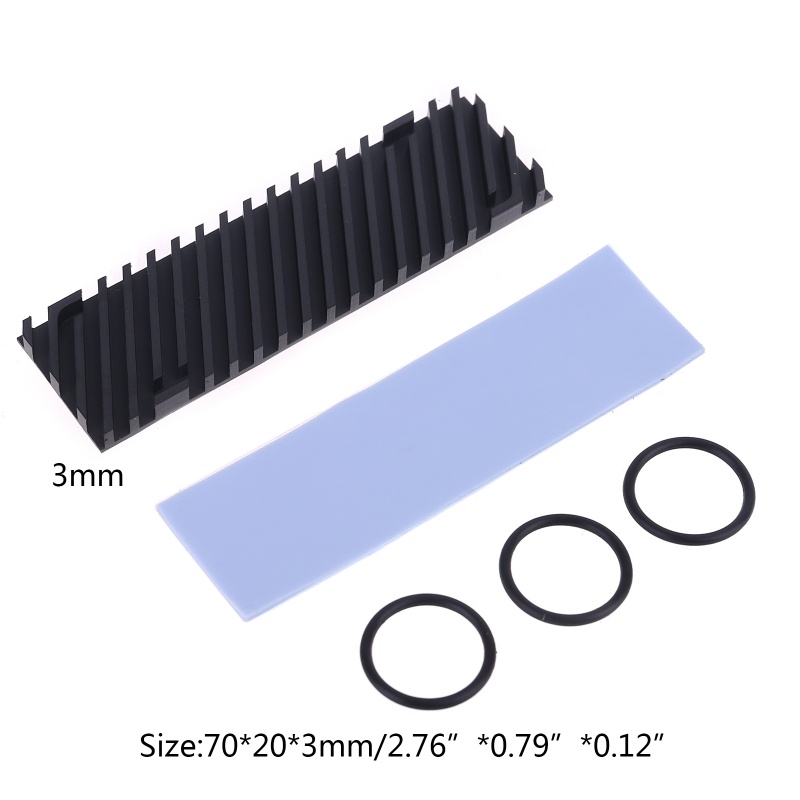 Bt Heatsink Graphene Tembaga Murni Untuk M.2 NGFF 2280pci-E NVME SSD Thermal Pad Coole