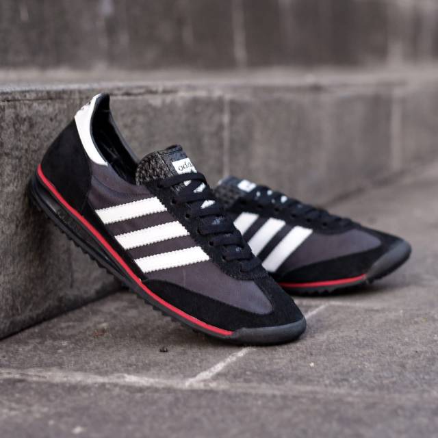 ADIDAS SL72 BLACK WHITE SOLE BLACK