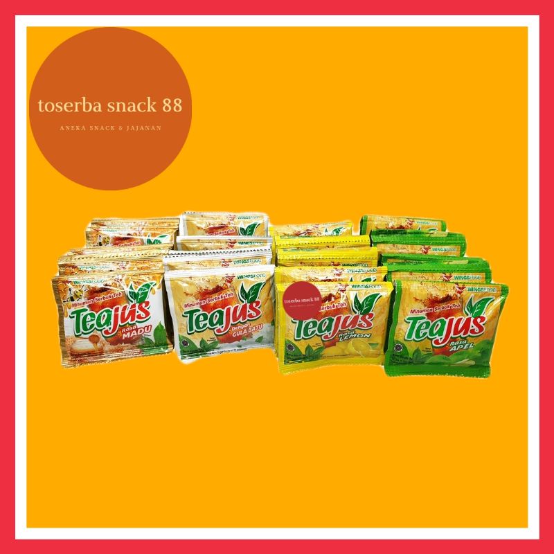 

TEA JUS/Minuman Serbuk Teh Dengan Varian Rasa (8 gram × 10 pcs)