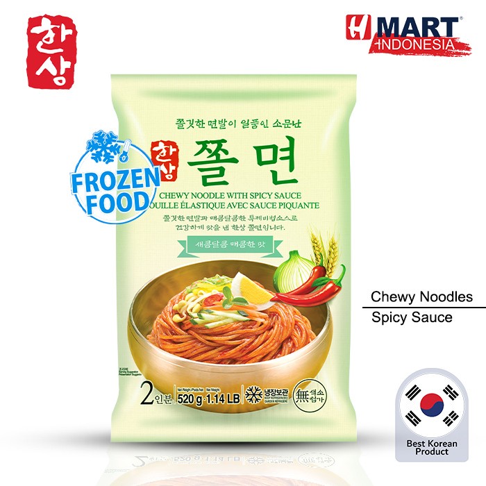 

Hansang Chewy Noodle Spicy Sauce - Mie Basah dengan saus pedas Korea