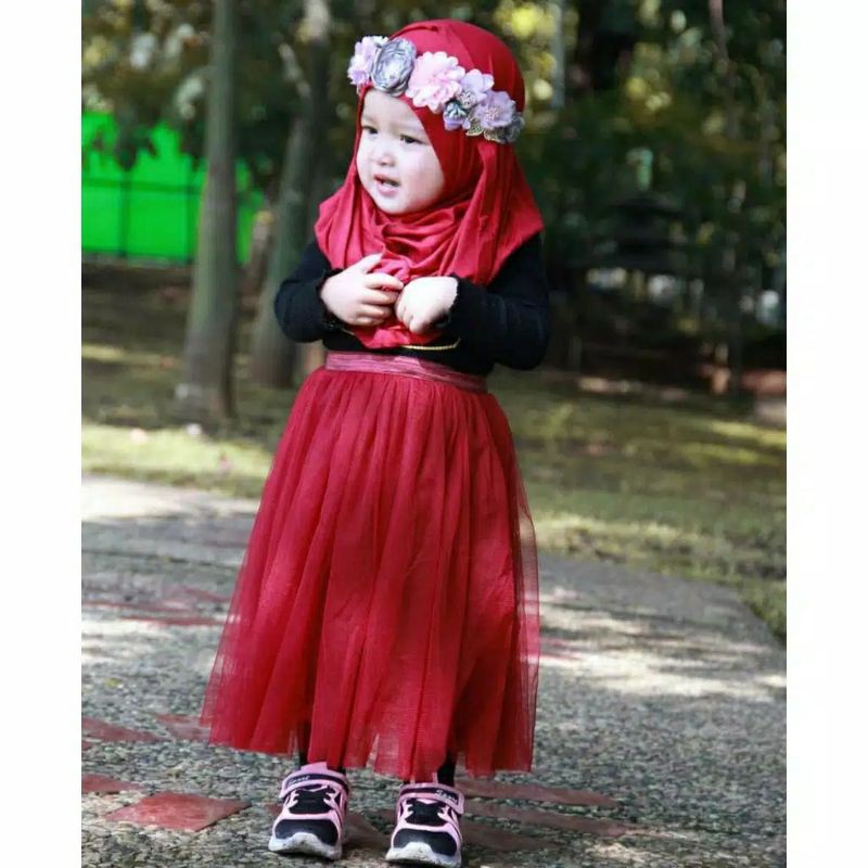 Rok tutu mutiara anak // Rok anak perempuan // bisa cod // 2-5 tahun