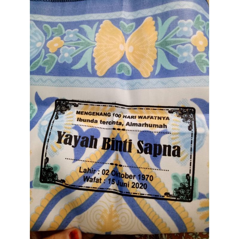 sajadah sablon blok