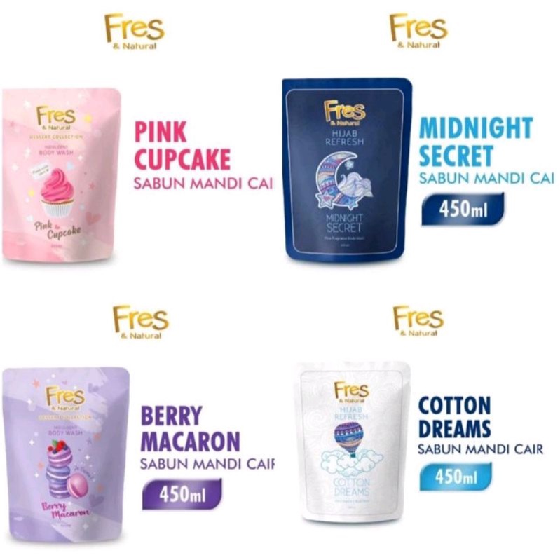 Fres & Natural sabun cair 450ml/400ml