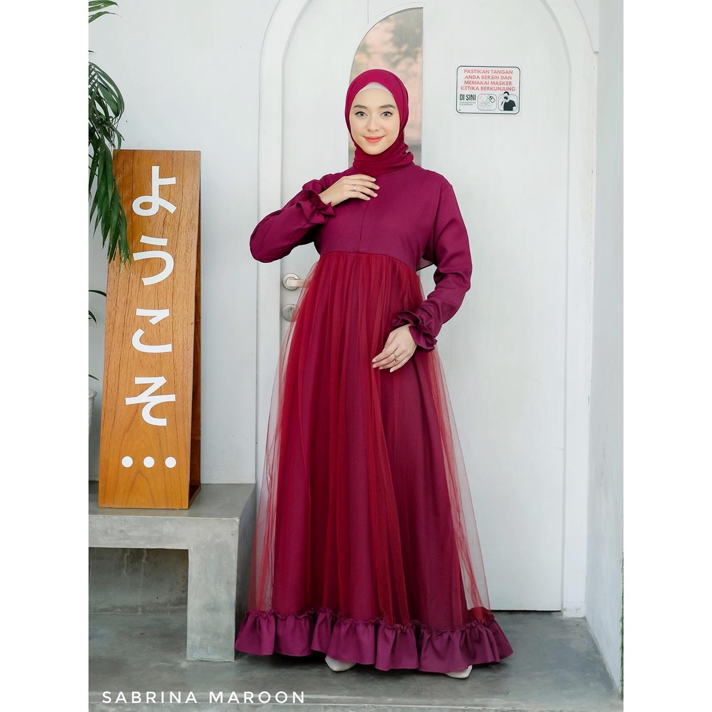[COD] SABRINA GAMIS ORIGINAL BYHIJABQUEEN/ GAMIS MUSLIM/ DRESS MUSLIM / SABRINA ORIGINAL