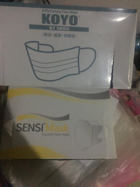 Sensi masker duckbill masker debu masker mulut 3 ply