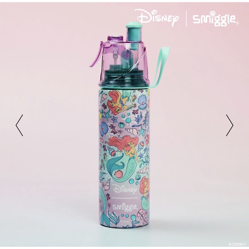 stainless steel SMIGGLE spritz bottle Princess Ariel plus admin fee